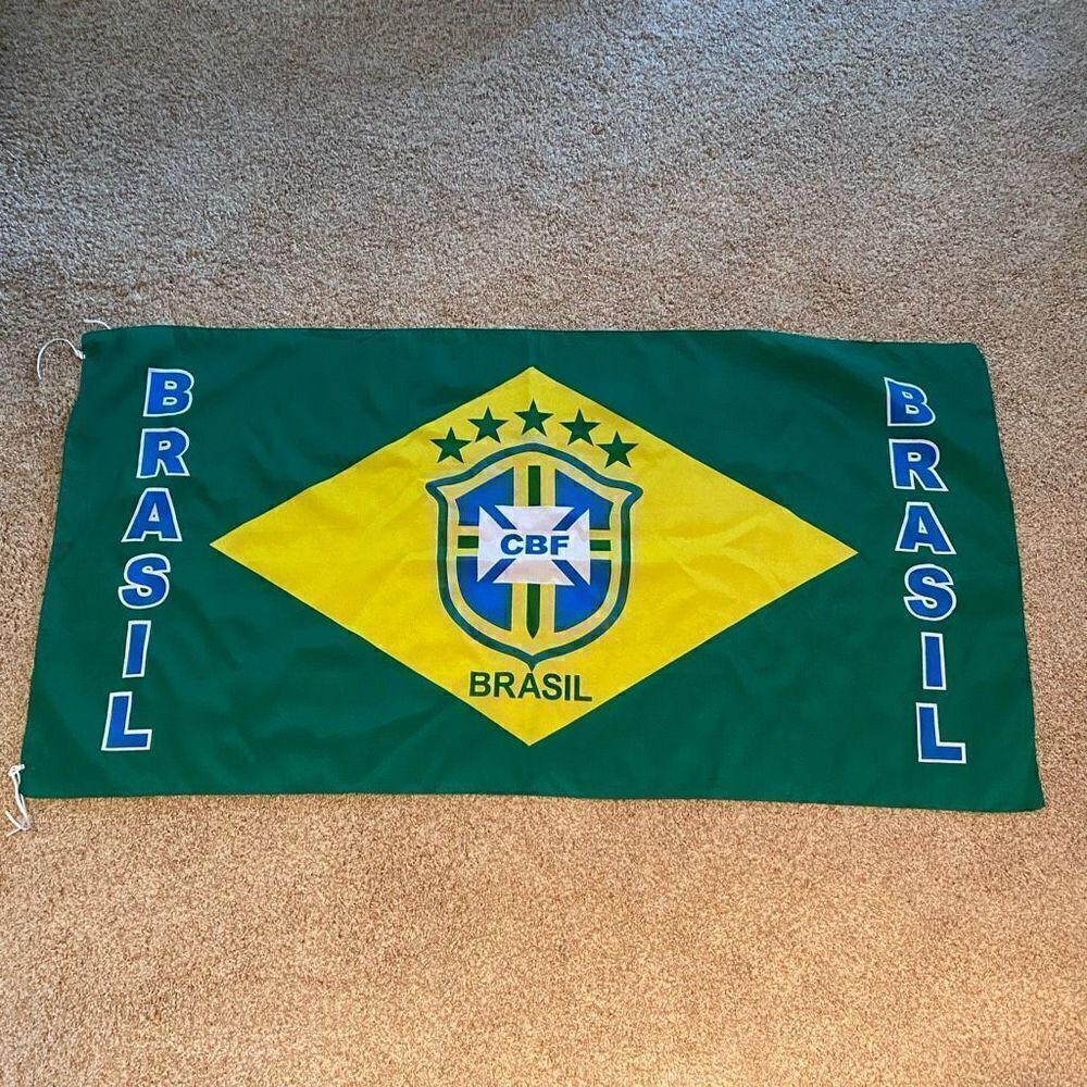 Brazilian Football Confederation Brasil CBF Banner/Flag NWOT